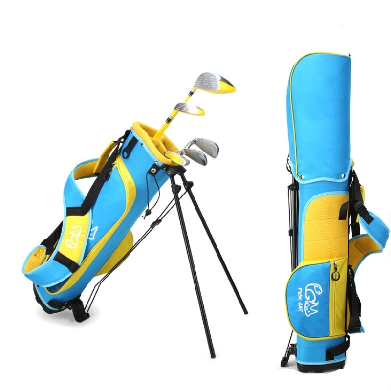 Bộ gậy golf trẻ em màu vàng đi kèm túi
