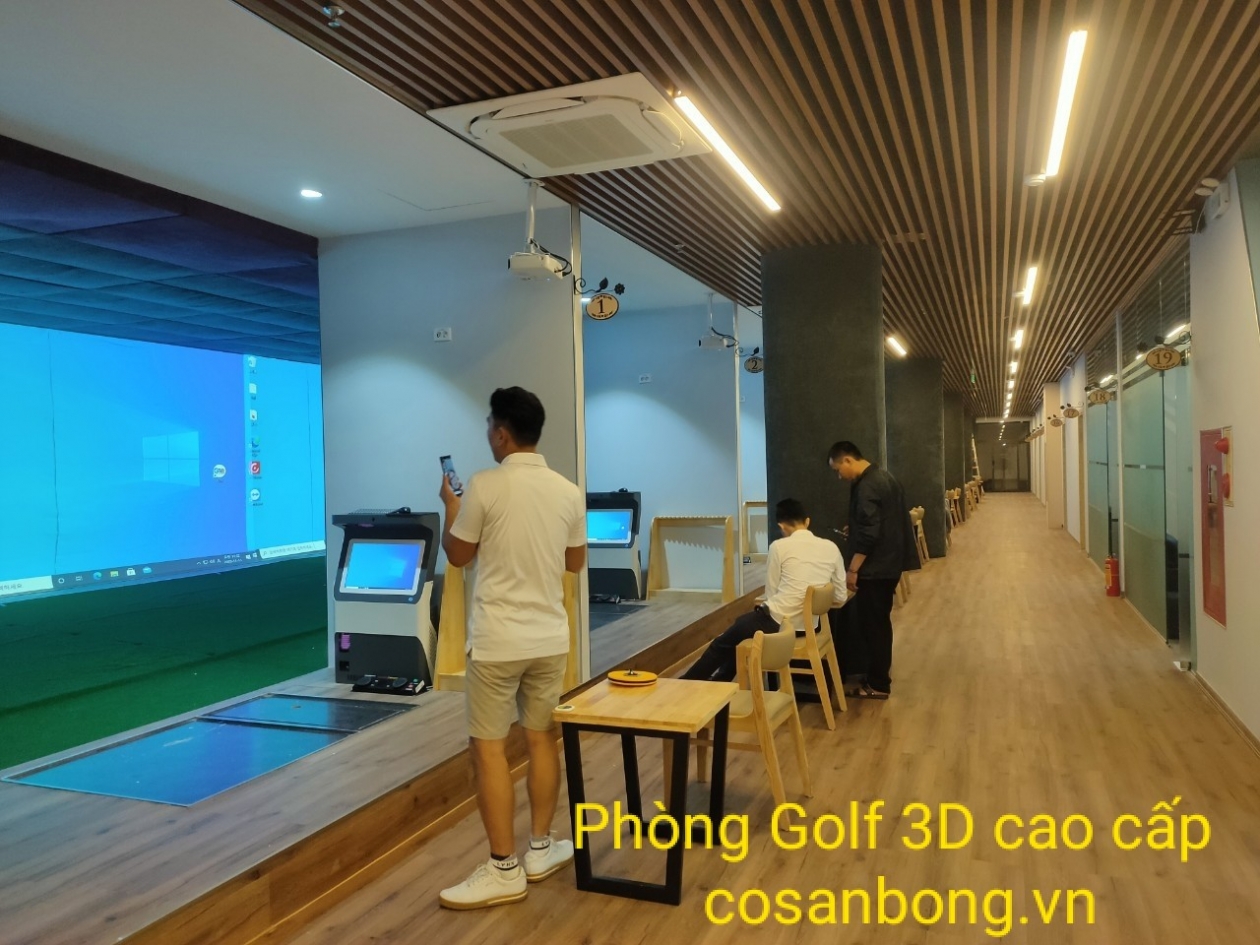 Hoàn thiện phòng golf 3d tại Phạm Hùng