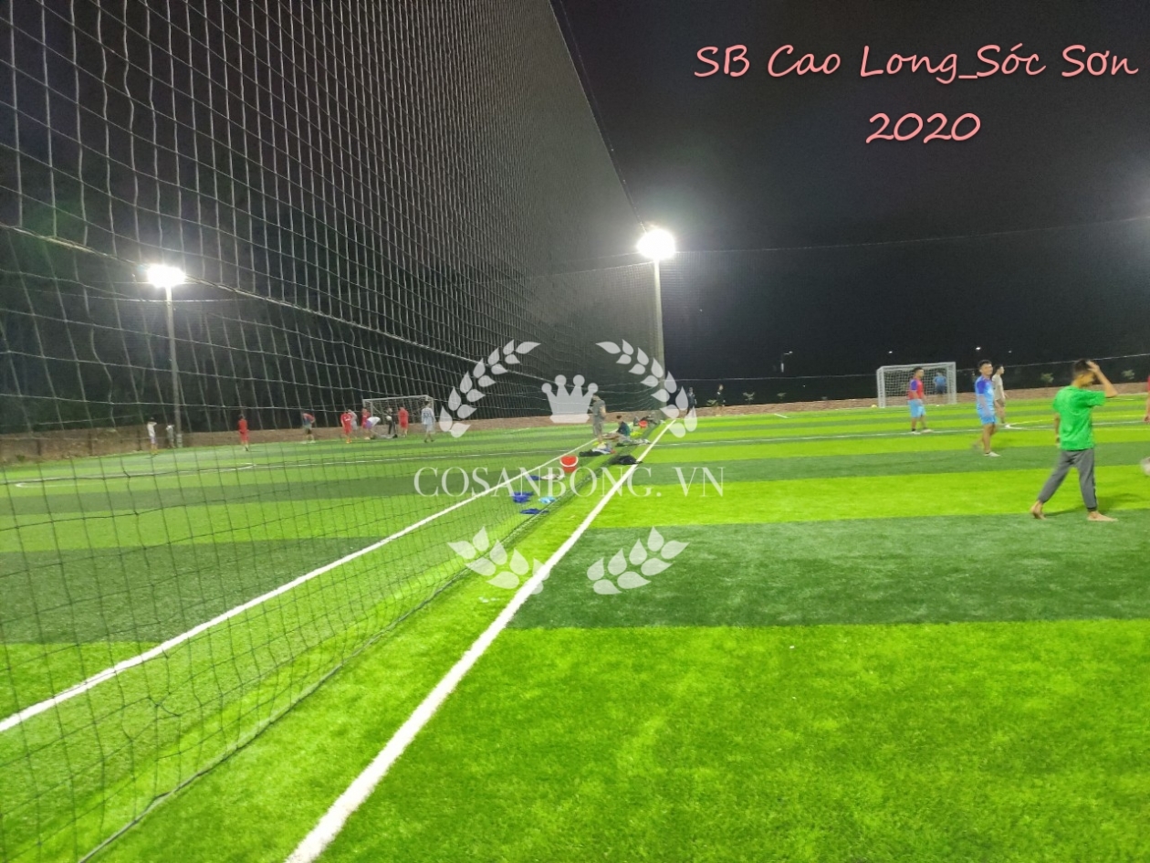 Hoàn thiện sân bóng Cao Long Sóc Sơn