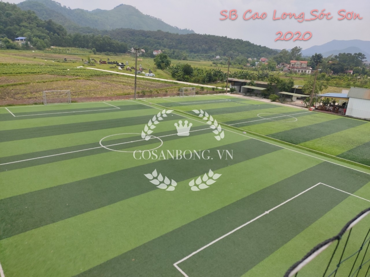 Hoàn thiện sân bóng Cao Long Sóc Sơn